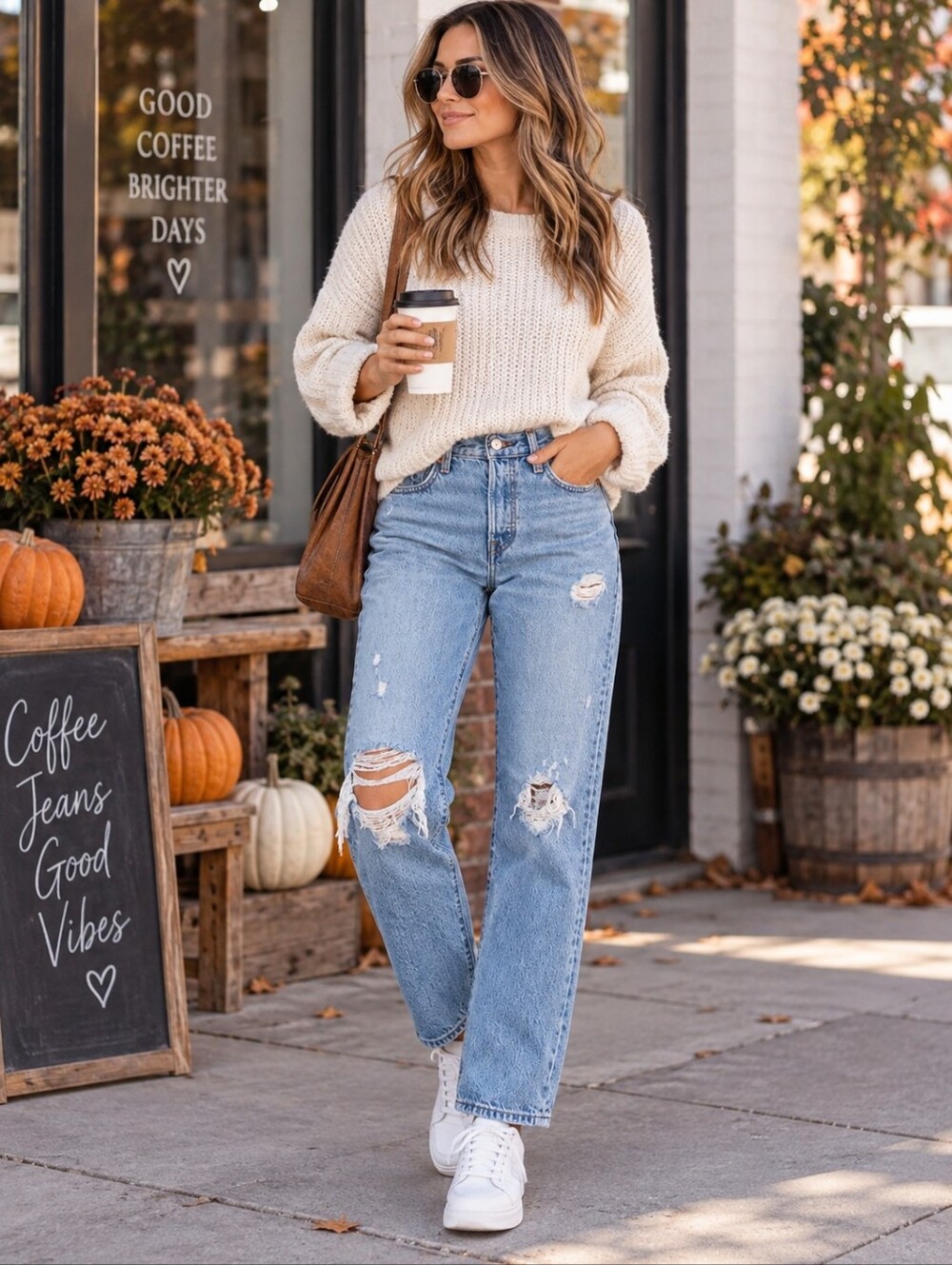 Levi's Wedgie Jeans Straight Light Wash Distressed Cotton Denim Fall Normcore